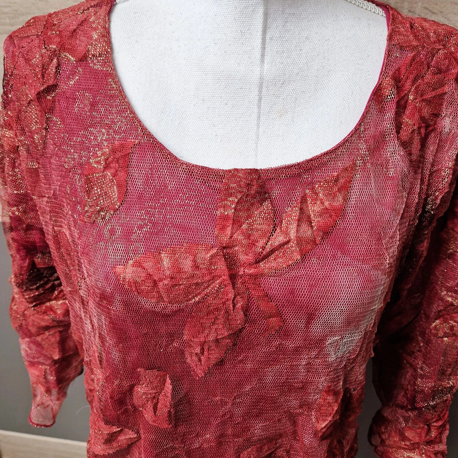 Blouse met 3/4 mouwen – photo 2